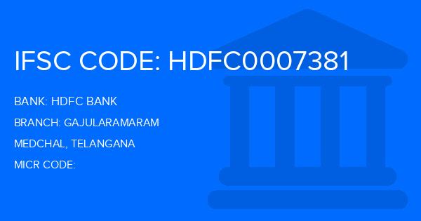 Hdfc Bank Gajularamaram Branch IFSC Code