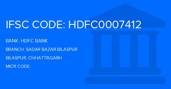 Hdfc Bank Sadar Bazar Bilaspur Branch IFSC Code