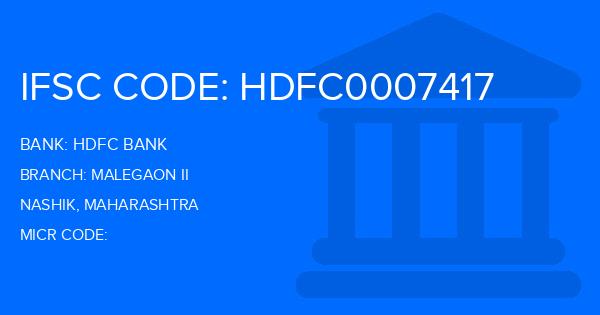 Hdfc Bank Malegaon Ii Branch IFSC Code