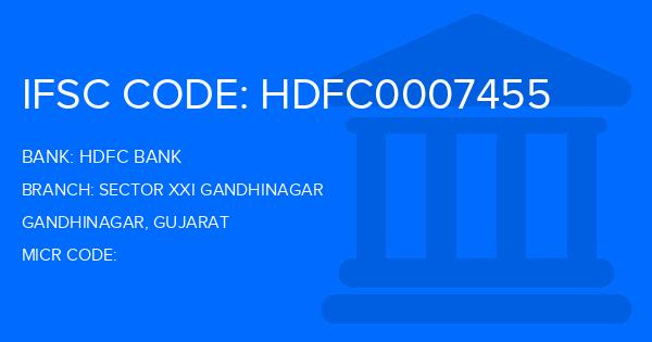 Hdfc Bank Sector Xxi Gandhinagar Branch IFSC Code