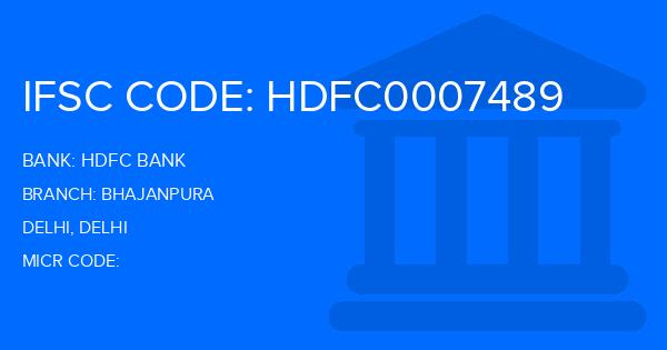 Hdfc Bank Bhajanpura Branch IFSC Code