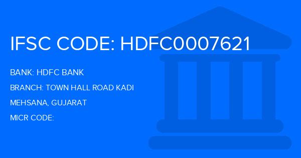 Hdfc Bank Town Hall Road Kadi Branch IFSC Code