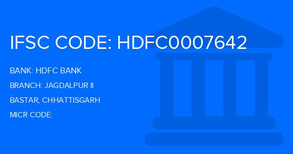 Hdfc Bank Jagdalpur Ii Branch IFSC Code