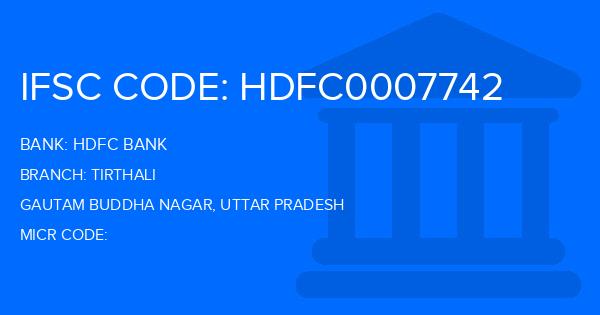 Hdfc Bank Tirthali Branch IFSC Code