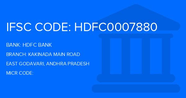 Hdfc Bank Kakinada Main Road Branch IFSC Code