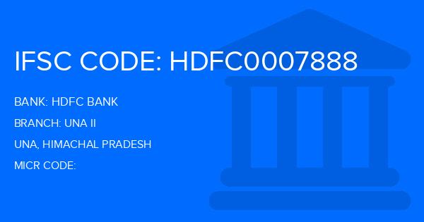 Hdfc Bank Una Ii Branch IFSC Code
