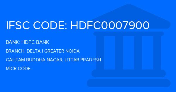 Hdfc Bank Delta I Greater Noida Branch IFSC Code