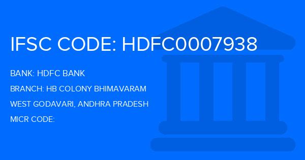 Hdfc Bank Hb Colony Bhimavaram Branch IFSC Code