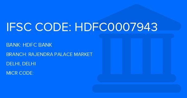 Hdfc Bank Rajendra Palace Market Branch IFSC Code