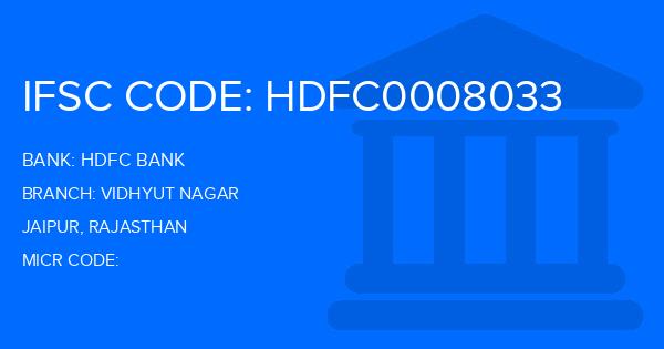 Hdfc Bank Vidhyut Nagar Branch IFSC Code