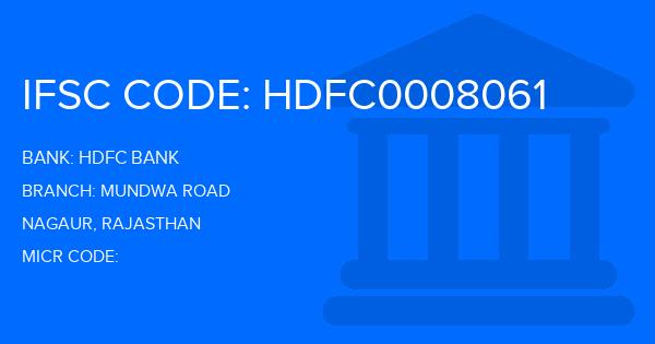 Hdfc Bank Mundwa Road Branch IFSC Code