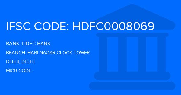 Hdfc Bank Hari Nagar Clock Tower Branch IFSC Code