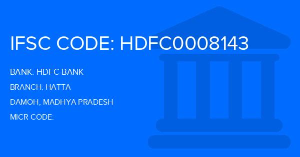 Hdfc Bank Hatta Branch IFSC Code