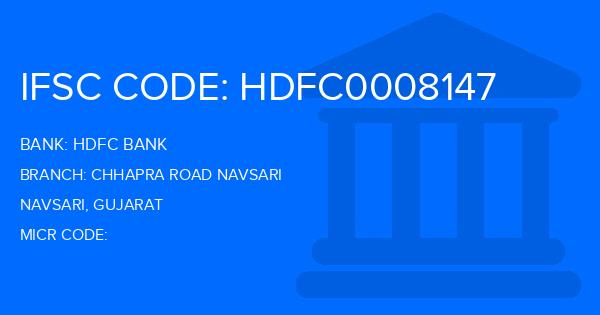 Hdfc Bank Chhapra Road Navsari Branch IFSC Code