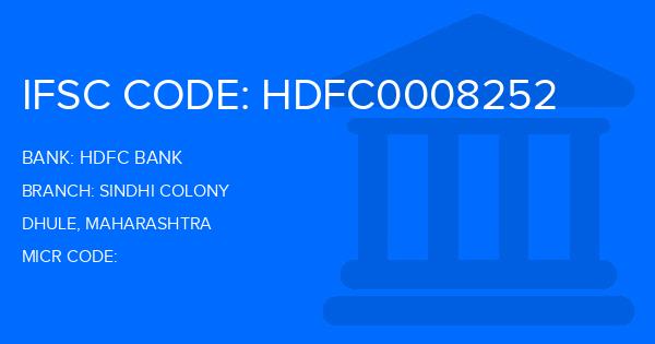 Hdfc Bank Sindhi Colony Branch IFSC Code