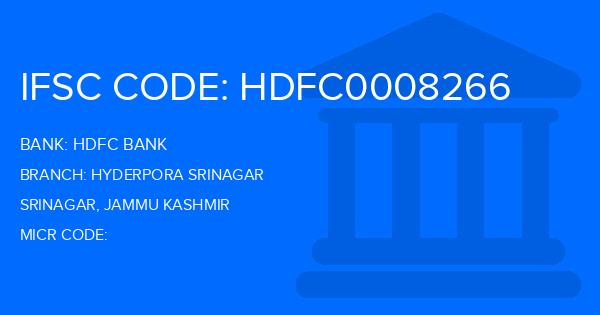 Hdfc Bank Hyderpora Srinagar Branch IFSC Code