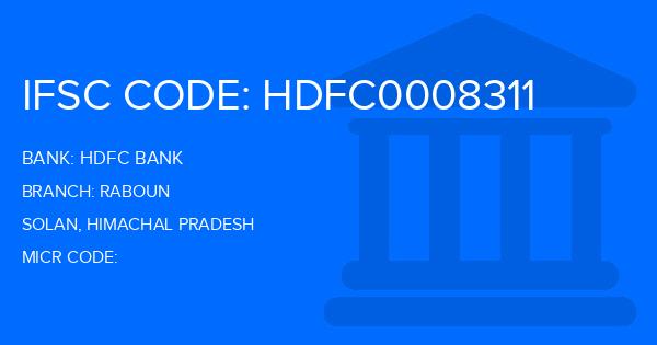 Hdfc Bank Raboun Branch IFSC Code