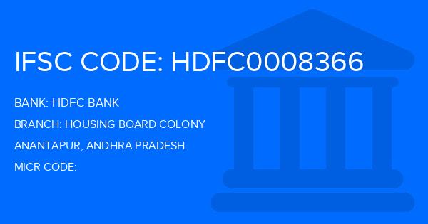 Hdfc Bank Housing Board Colony Branch IFSC Code