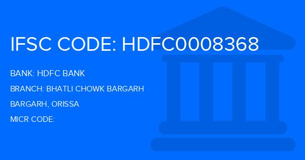 Hdfc Bank Bhatli Chowk Bargarh Branch IFSC Code
