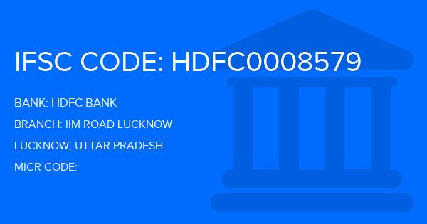 Hdfc Bank Iim Road Lucknow Branch IFSC Code