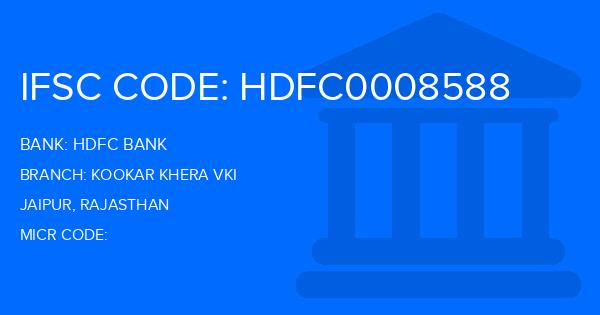 Hdfc Bank Kookar Khera Vki Branch IFSC Code