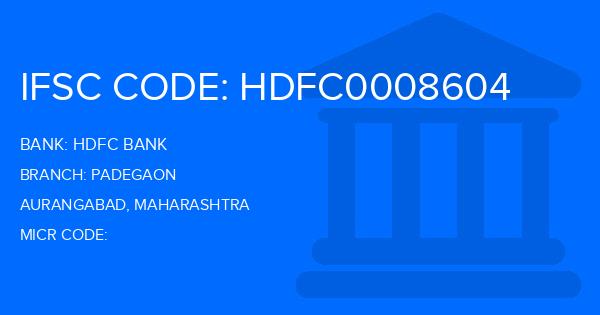 Hdfc Bank Padegaon Branch IFSC Code