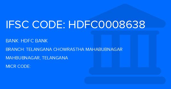 Hdfc Bank Telangana Chowrastha Mahabubnagar Branch IFSC Code