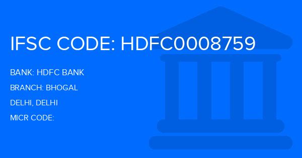 Hdfc Bank Bhogal Branch IFSC Code