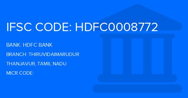 Hdfc Bank Thiruvidaimarudur Branch IFSC Code