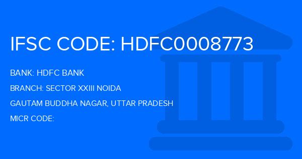 Hdfc Bank Sector Xxiii Noida Branch IFSC Code
