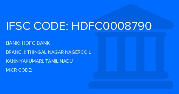 Hdfc Bank Thingal Nagar Nagercoil Branch IFSC Code