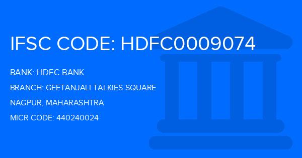 Hdfc Bank Geetanjali Talkies Square Branch IFSC Code