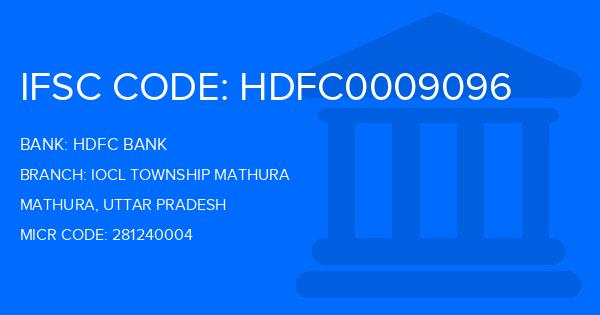 Hdfc Bank Iocl Township Mathura Branch IFSC Code