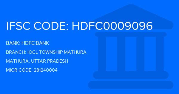 Hdfc Bank Iocl Township Mathura Branch IFSC Code