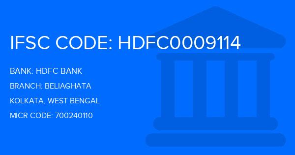Hdfc Bank Beliaghata Branch IFSC Code