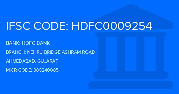 Hdfc Bank Nehru Bridge Ashram Road Branch IFSC Code