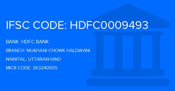 Hdfc Bank Mukhani Chowk Haldwani Branch IFSC Code