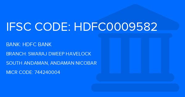 Hdfc Bank Swaraj Dweep Havelock Branch IFSC Code