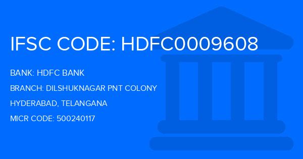 Hdfc Bank Dilshuknagar Pnt Colony Branch IFSC Code