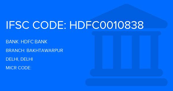 Hdfc Bank Bakhtawarpur Branch IFSC Code