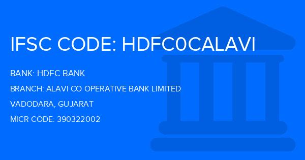 Hdfc Bank Alavi Co Operative Bank Limited Branch IFSC Code
