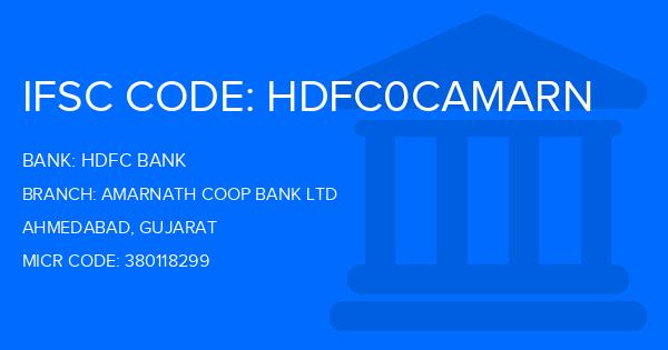 Hdfc Bank Amarnath Coop Bank Ltd Branch IFSC Code