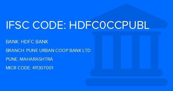 Hdfc Bank Pune Urban Coop Bank Ltd Branch IFSC Code
