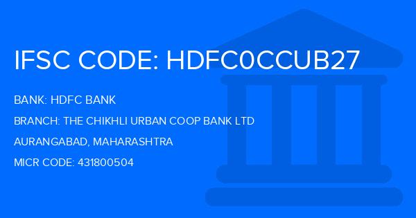 Hdfc Bank The Chikhli Urban Coop Bank Ltd Branch IFSC Code