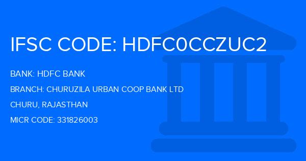 Hdfc Bank Churuzila Urban Coop Bank Ltd Branch IFSC Code