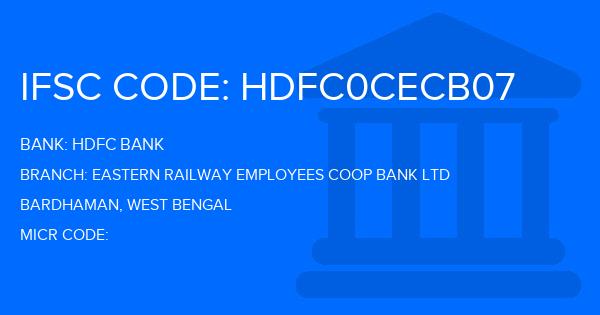 Hdfc Bank Eastern Railway Employees Coop Bank Ltd Branch IFSC Code