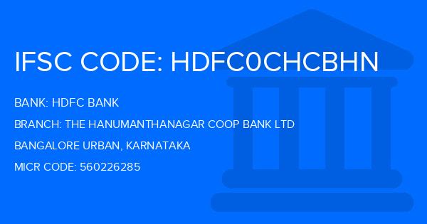 Hdfc Bank The Hanumanthanagar Coop Bank Ltd Branch IFSC Code