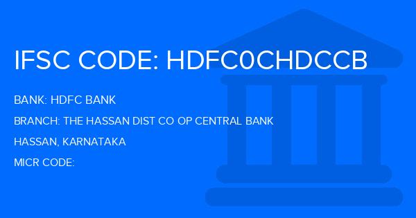 Hdfc Bank The Hassan Dist Co Op Central Bank Branch IFSC Code