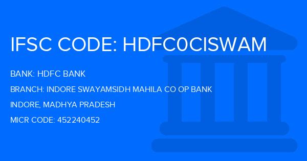 Hdfc Bank Indore Swayamsidh Mahila Co Op Bank Branch IFSC Code