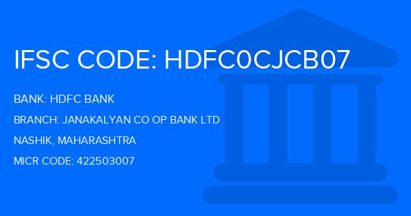 Hdfc Bank Janakalyan Co Op Bank Ltd Branch IFSC Code